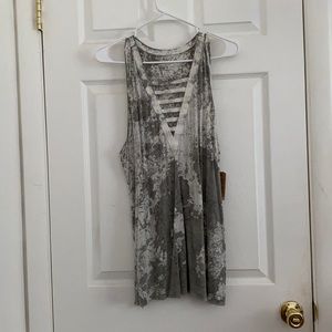 American eagle/ size large/ grey and white